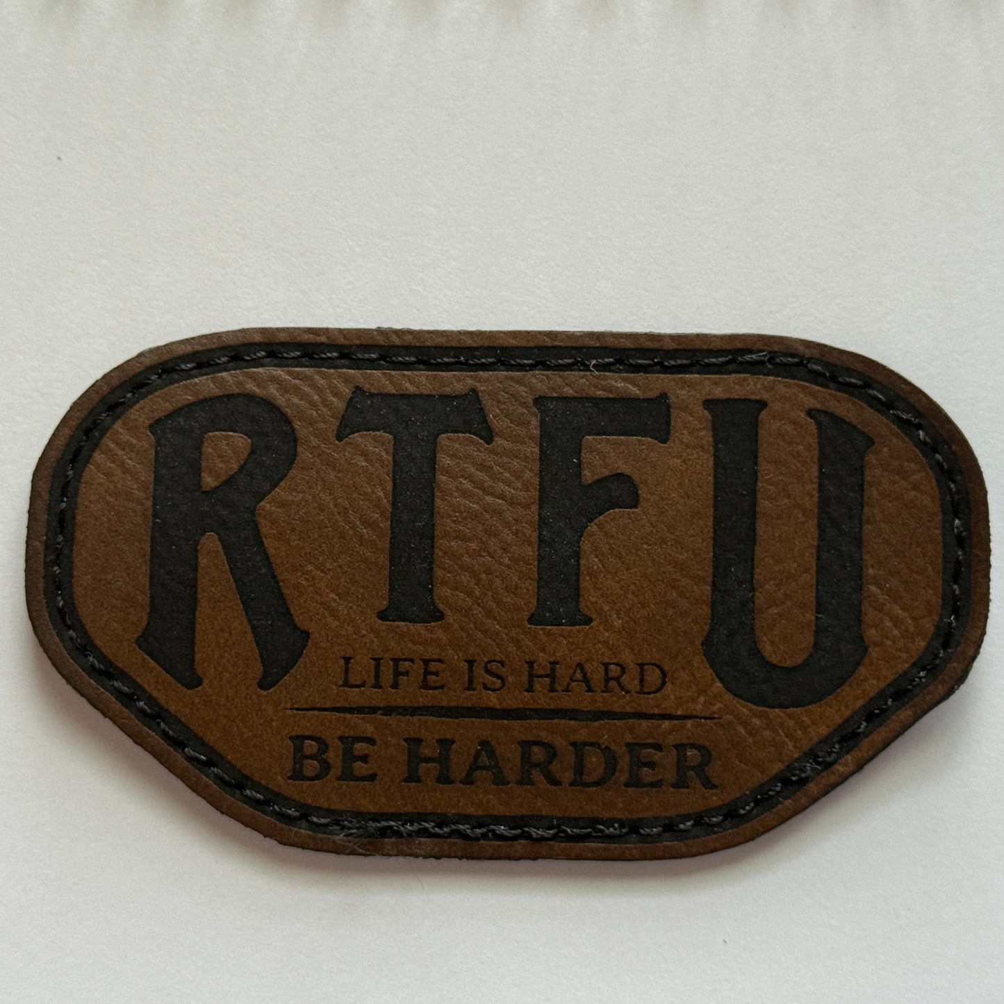 RTFU pleather velcro backed patch