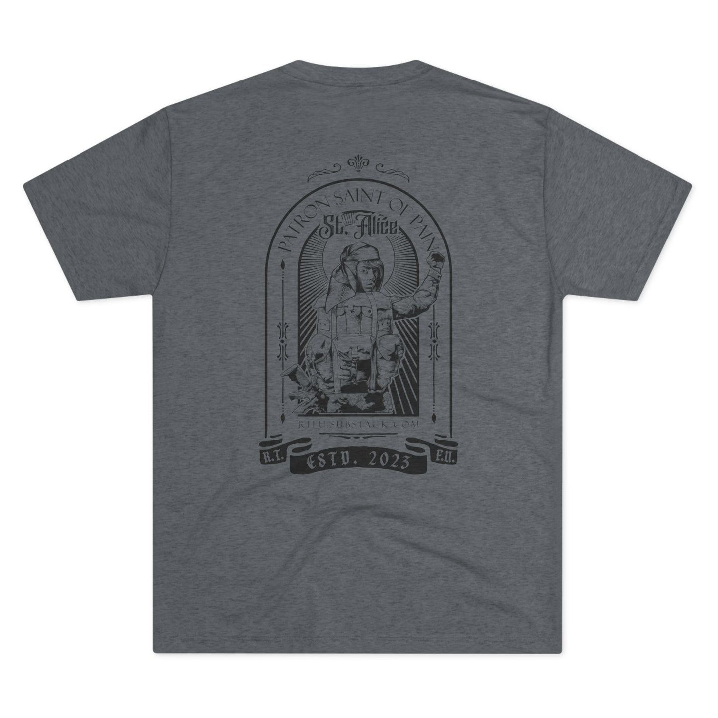 St. Alice Black Ink Tri-Blend Crew Tee