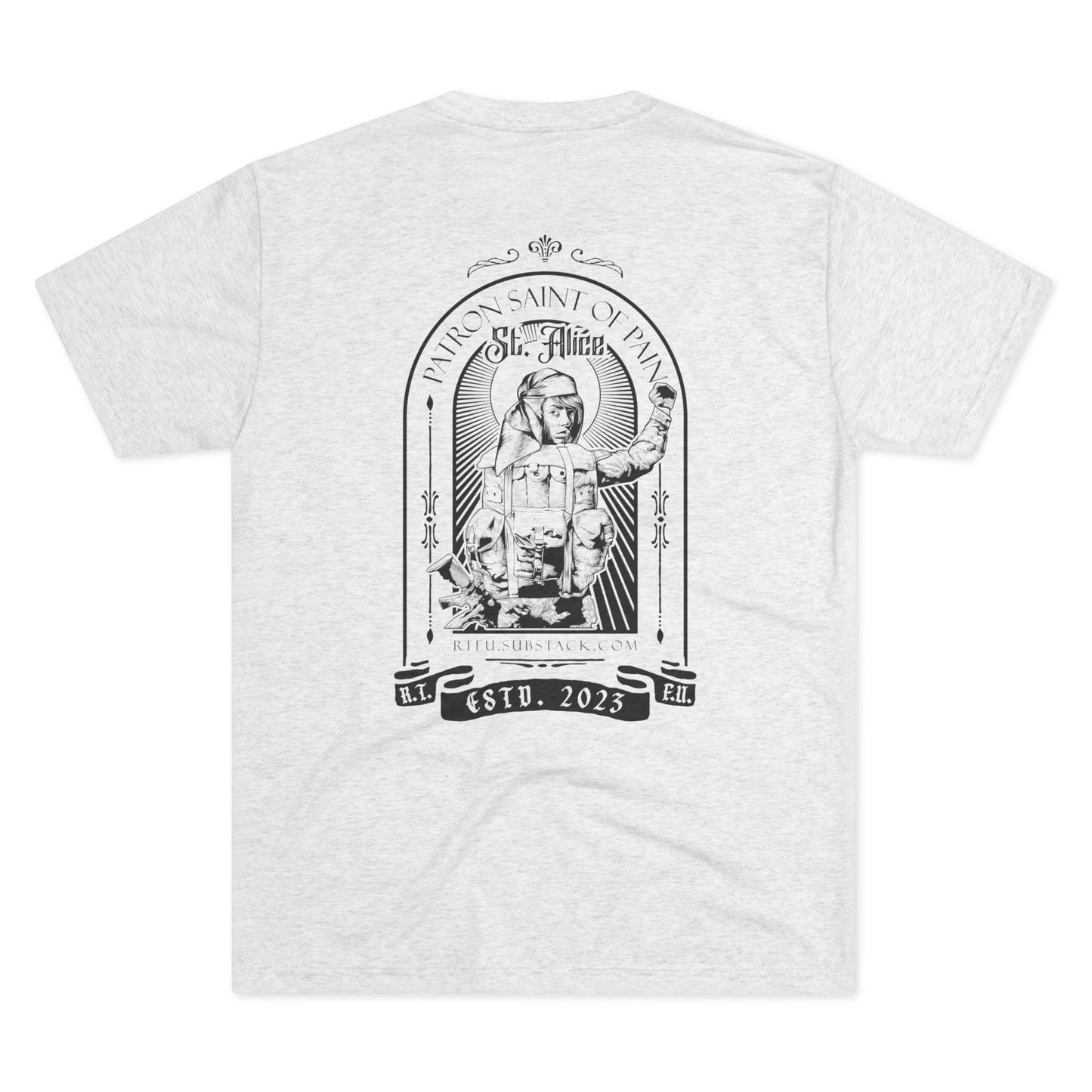 St. Alice Black Ink Tri-Blend Crew Tee