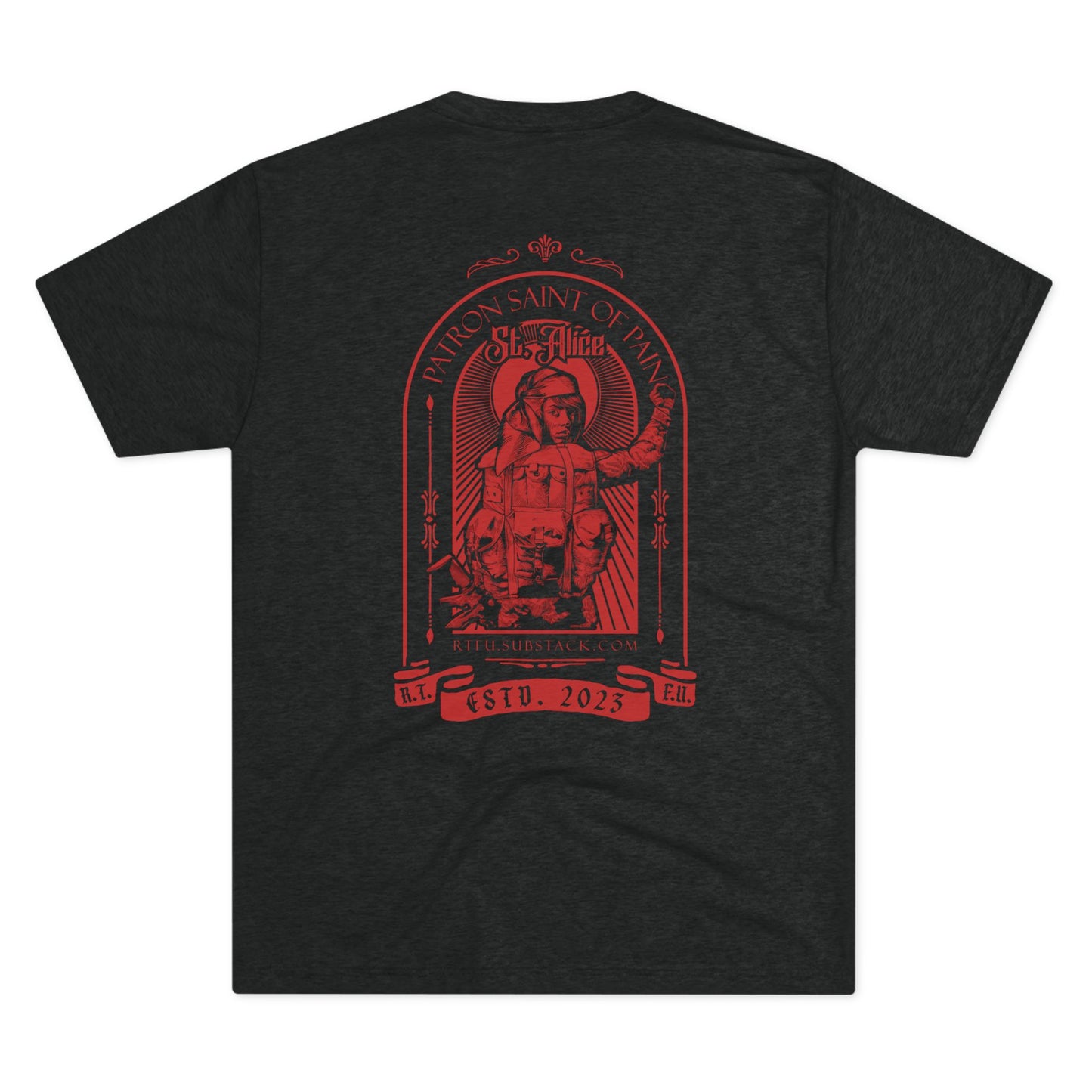 St. Alice Red Ink Tri-Blend Crew Tee