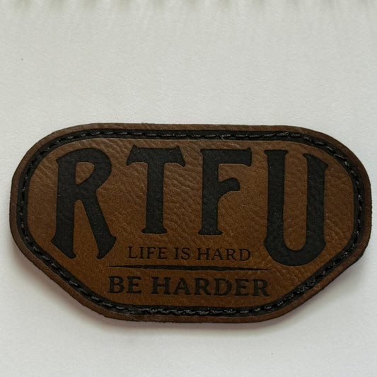 RTFU pleather velcro backed patch